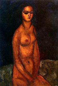 Modigliani - Seated nude - Little Jeanne, 1908