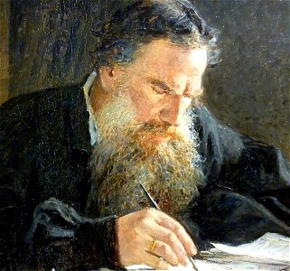 Nikolay Ge - Léon Tolstoï. 1884