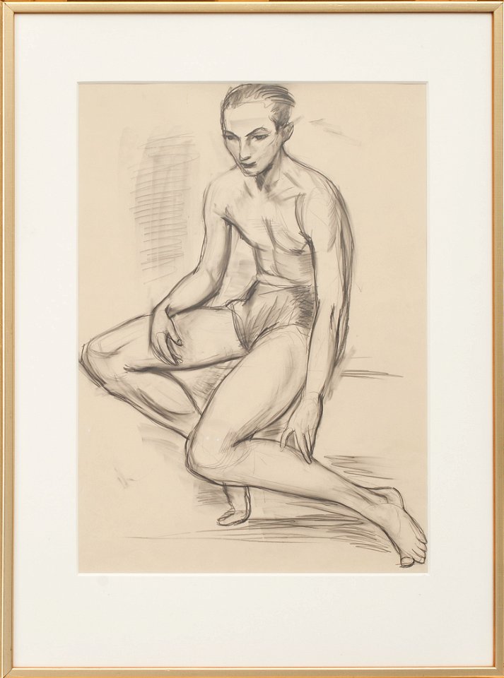 Nils von Dardel - Blyerts, osignerad, intygad a tergo av Thora Dardel Hamilton