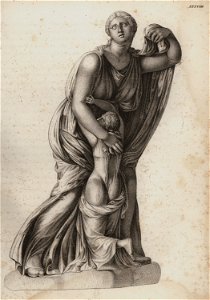 Niobe mit ihrer jungsten Tochter - Horner Johann Jakob - 1838