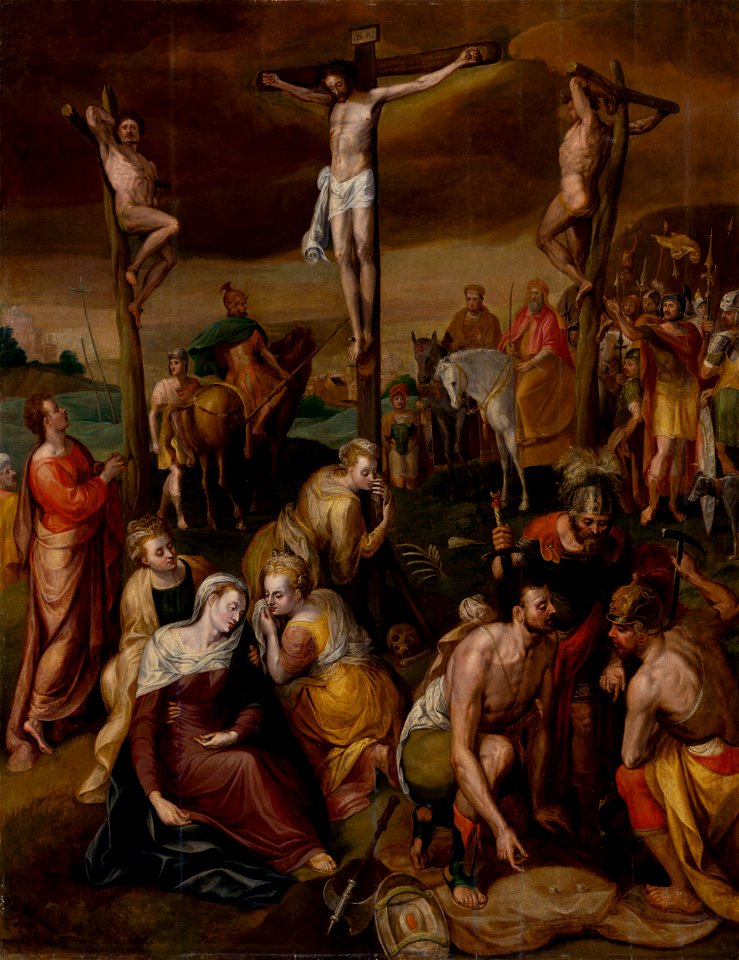 Nizozemský maliar z 3. tretiny 16. storočia - Crucifixion - O 4693 - Slovak National Gallery