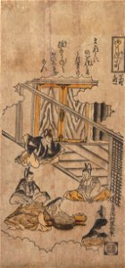 Nishimura Shigenaga - Komachi Washing the Poem-Papers - Google Art Project