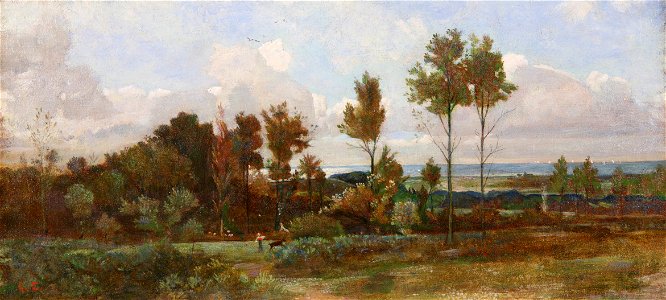 Nino Costa – Paesaggio nelle vicinanze del mare 1885
