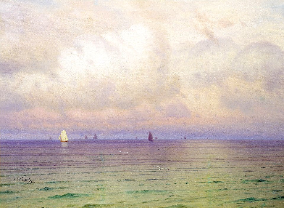 Nikolay Dubovskoy More Parusniki 1900