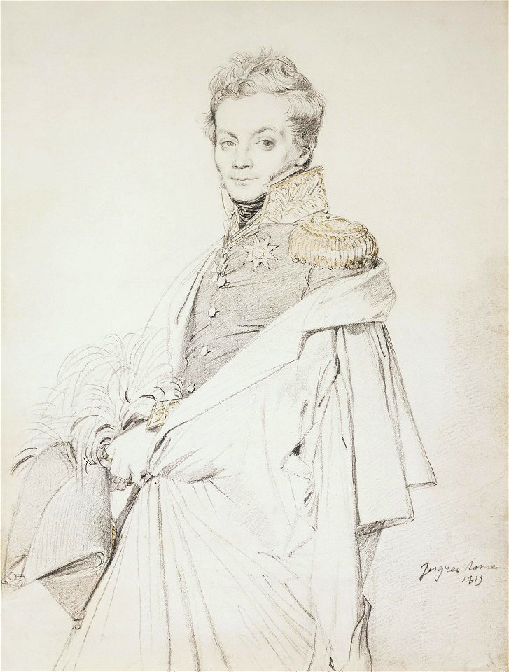 Nikolay Fedorovitch Khitrovo by Ingres - Hermitage