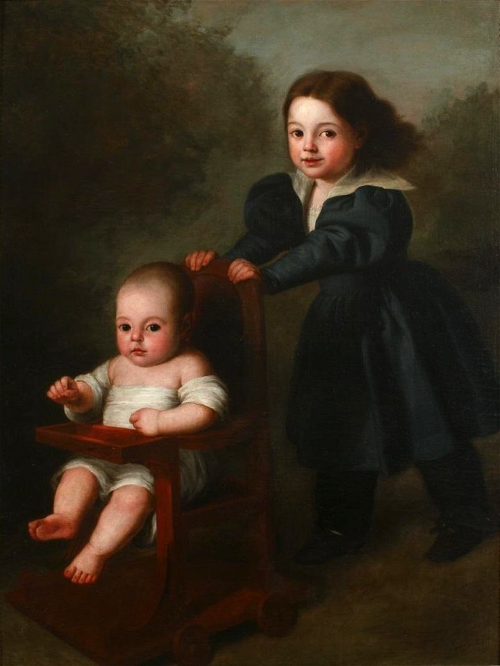Niños en un jardín, de Antonio María Esquivel (Museo del Romanticismo de Madrid)