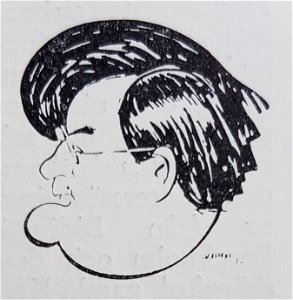 Nils Svahn självporträtt SöndxNisse 1932