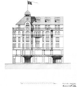 NKs kontorshus, Regeringsgatan 5-7 (fasad)