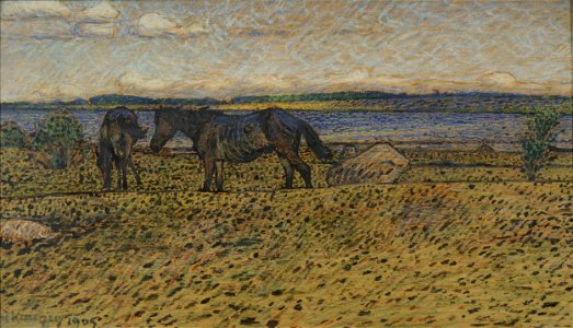 Nils Kreuger Horses at the Beach Thielska 187