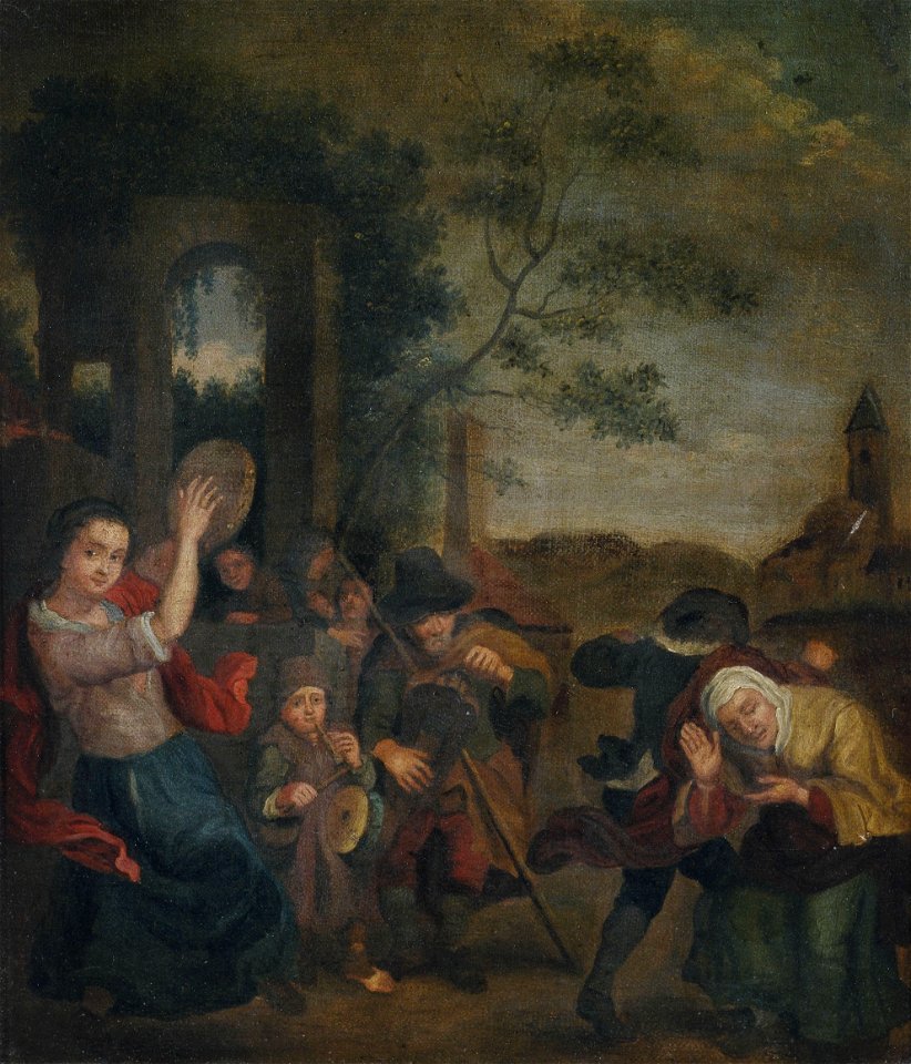 NL 17th century Peasants dancing 1