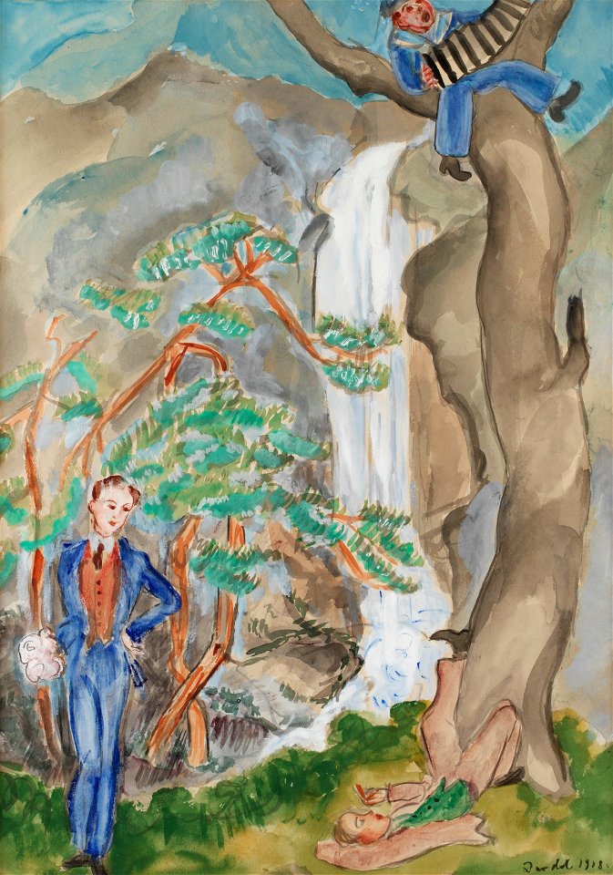 NILS VON DARDEL, Uppvaktning (Sjömansgosse, Hildesborg)