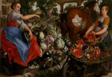 Nizozemský maliar - Women with Vegetables - O 3247 - Slovak National Gallery