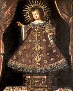 Niño Jesús en actitud de bendecir (Ayuntamiento de Sevilla). Free illustration for personal and commercial use.