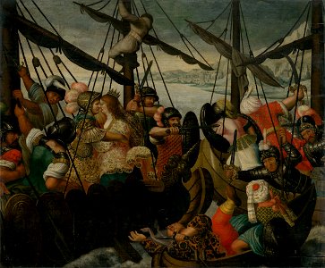 Nizozemský maliar z 2. polovice 16. storočia - Únos Heleny - O 224 - Slovak National Gallery