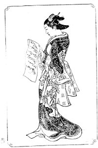 Nishikawa Sukenobu, 1739, Ehon Asakayama,13 gris