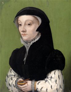 NL 16th century Portait of a women holding a book