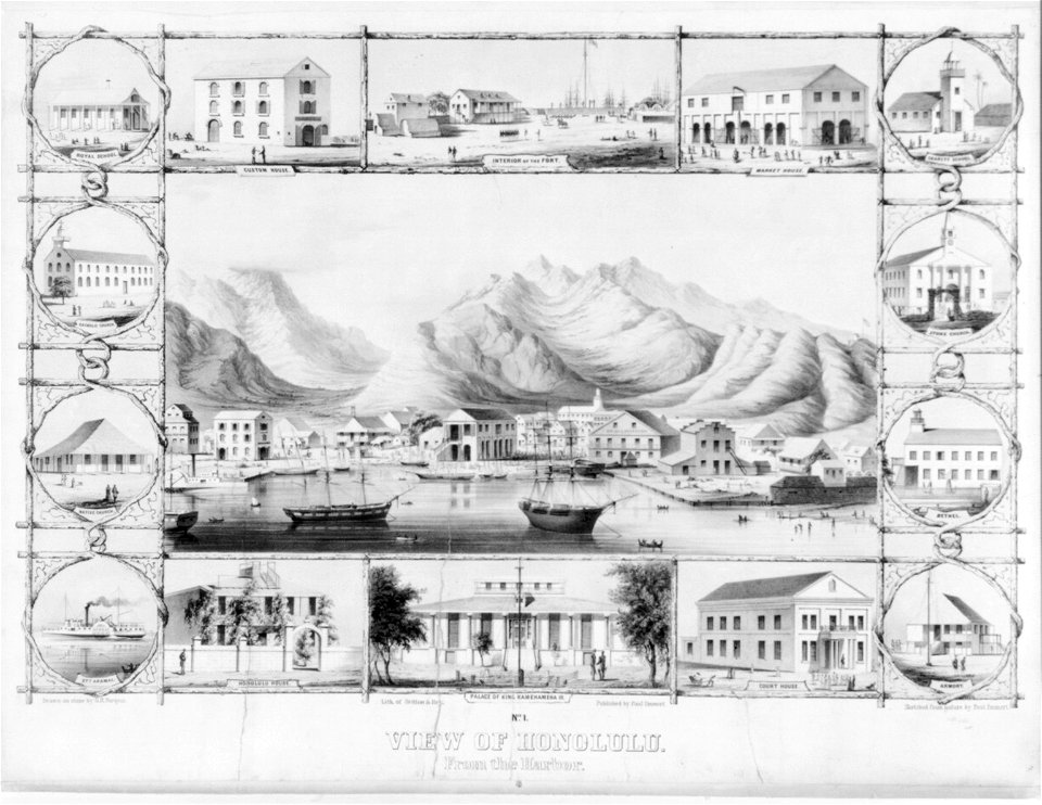 No. 1. View of Honolulu. From the Catholic church LCCN2003681551