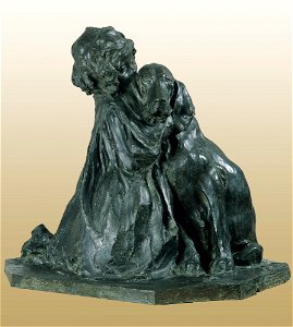 Niña con perro - Paolo Troubetzkoy
