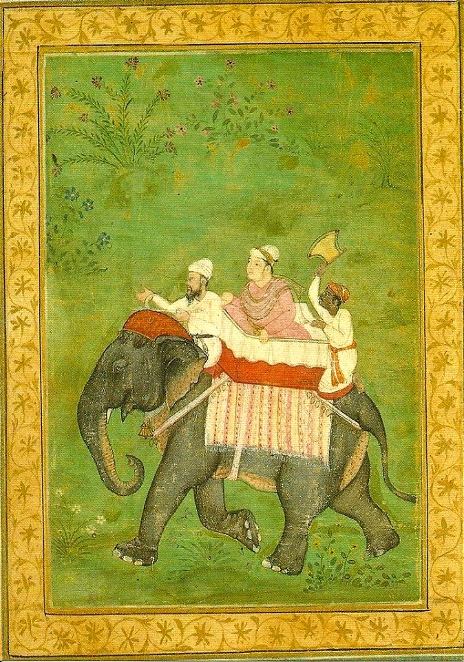 Nobleman Riding on an Elephant