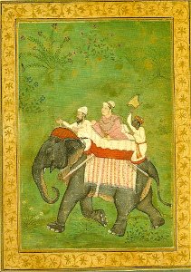 Nobleman Riding on an Elephant