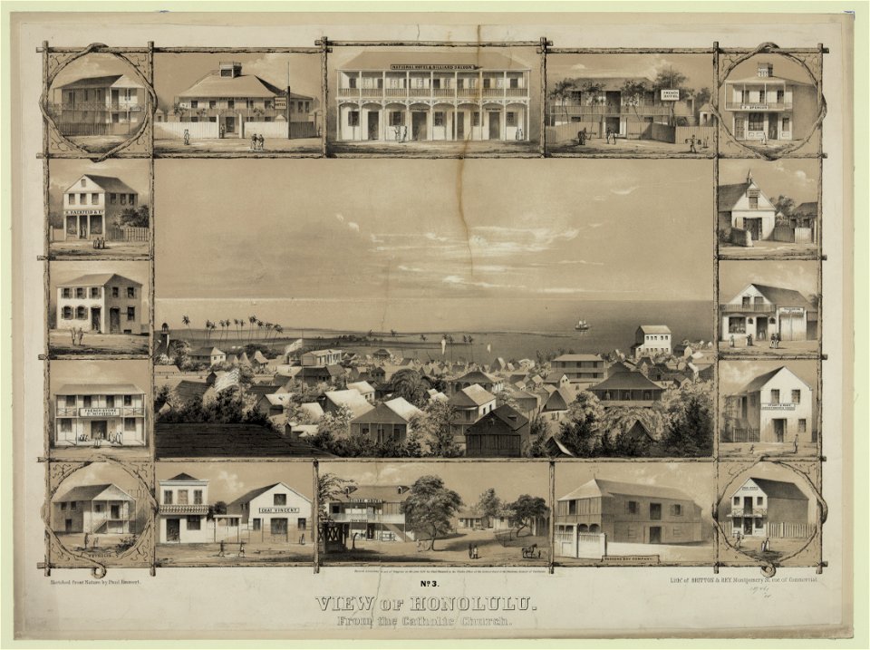 No. 3. View of Honolulu. From the Catholic church LCCN2003681553