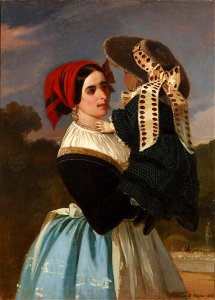Nodriza pasiega, de Valeriano Domínguez Bécquer (Museo del Romanticismo de Madrid)