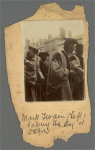 Mark Twain taking Hon. Degree at Oxford (5294003)