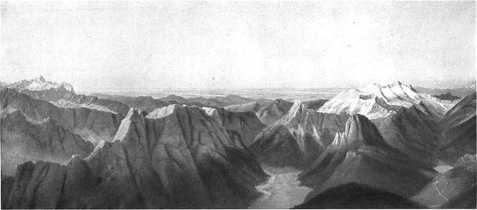 Marko Pernhart - Pogled z Mangrta na Rabelj in Kanin ter na Triglav