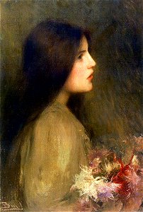Noia amb flors - Joan Brull i Vinyoles (1863-1912) - 0