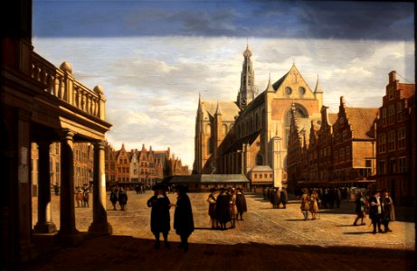 Marketplace in Haarlem-Gerrit Adriaensz Berckheyde-MBA Lyon B446-IMG 0427