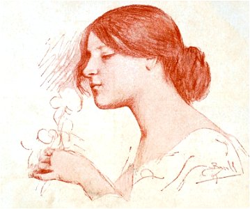 Noia de perfil - Joan Brull i Vinyoles (1863-1912)