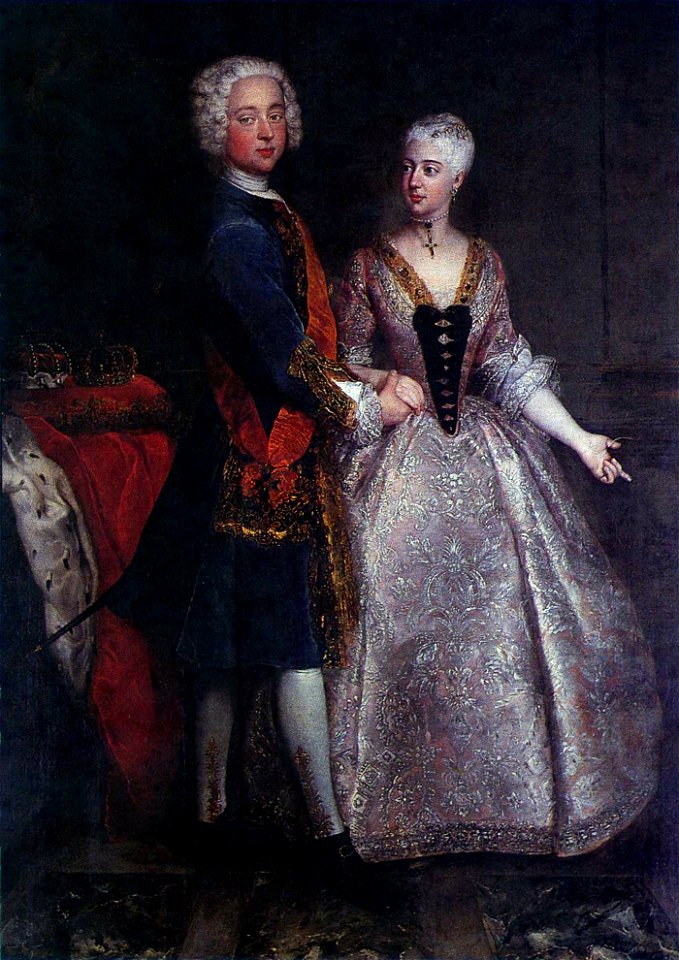 Markgraf Carl Wilhelm Friedrich von Brandenburg-Ansbach und Friederike Louise (Pesne)