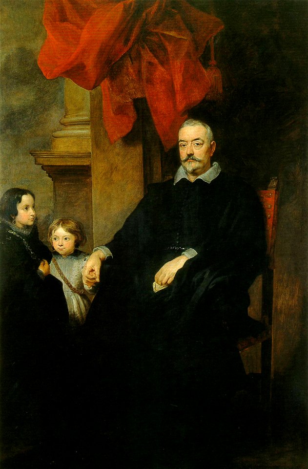 Nobiluomo genovese con le figlie