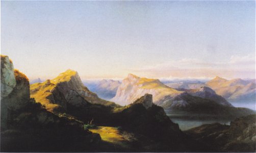 Markus Pernhart - Gebirgslandschaft (Roschitzka-Panorama)