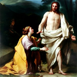 Noli me tangere, de Anton Raphael Mengs (Palacio Real de Madrid). Free illustration for personal and commercial use.