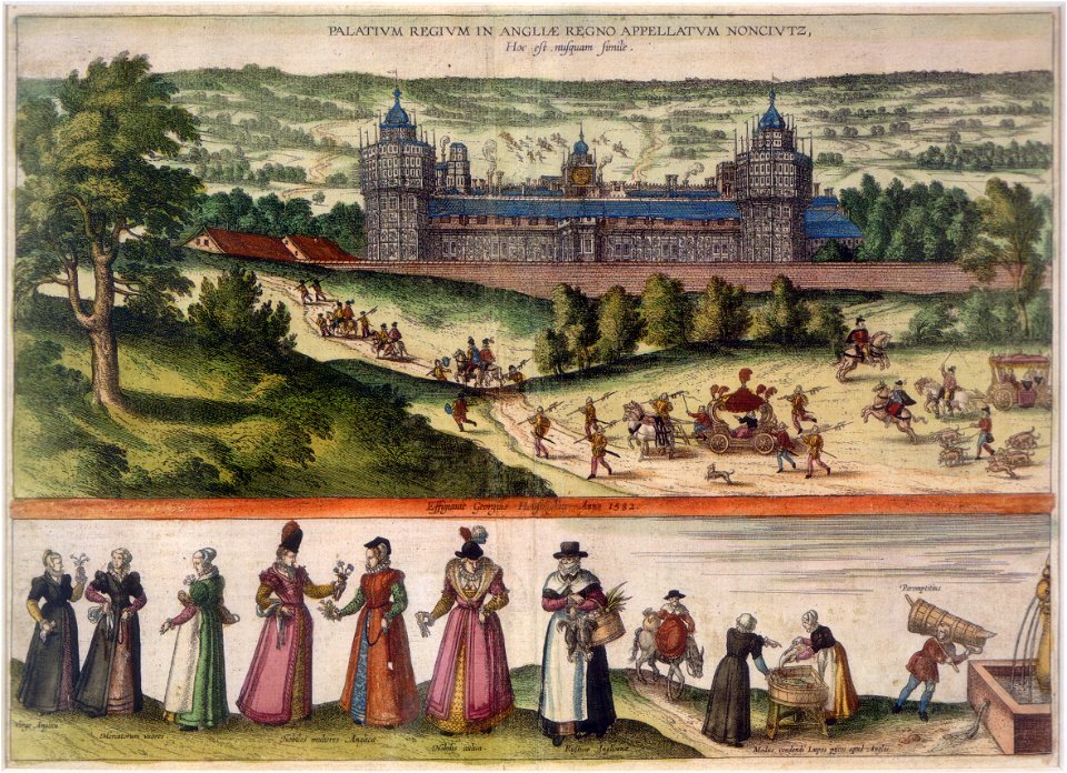 Nonsuch Palace by Joris Hoefnagel