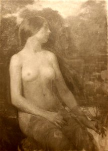 Noia amb flors a les mans - Joan Brull i Vinyoles (1863-1912)
