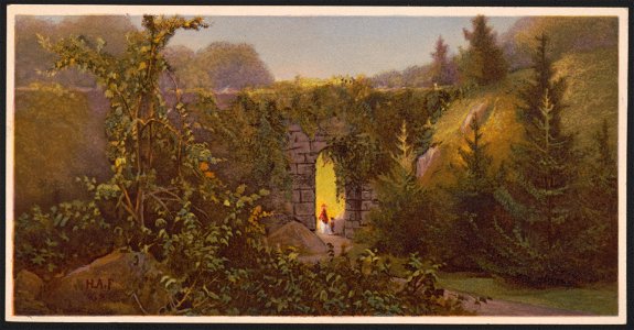 No. 4, Joy Bridge, near the cave - H.A.F. 68 ; after oil paintings by H.A. Ferguson, N.Y. LCCN2016651890