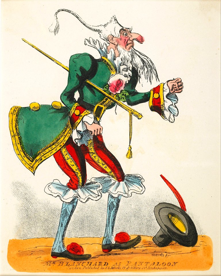 Marks, J.L. - theatrical portrait - Mr Blanchard as Pantaloon - Google Art Project
