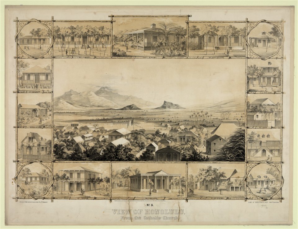 No. 5. View of Honolulu, from the Catholic church LCCN2003681555