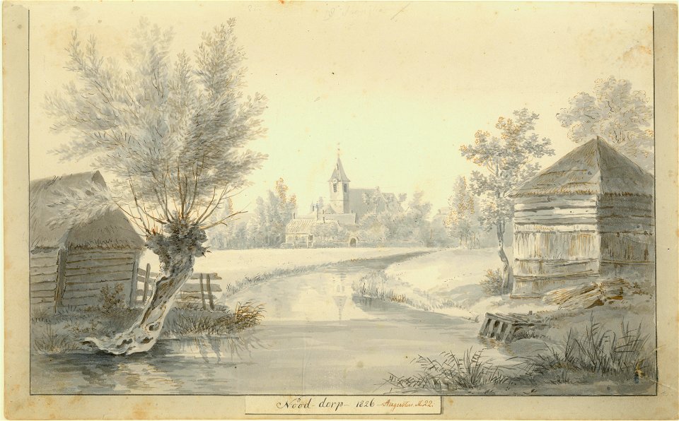 Nood-dorp 1826- Augustus 22., Balthasar Jooss, SA Delft, inv.nr. 4102