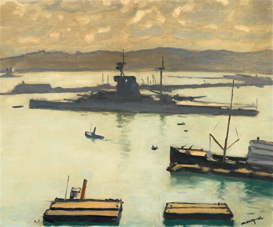 'Le Croiseur, Effet de Contre-Jour' by Albert Marquet