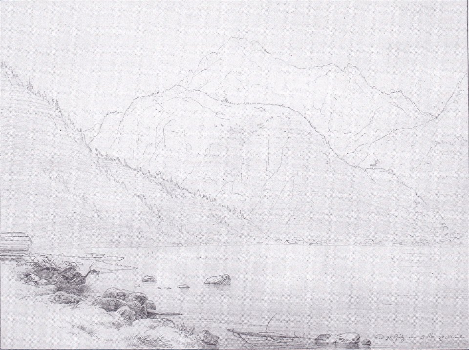 Markus Pernhart - Hallstättersee, 1851