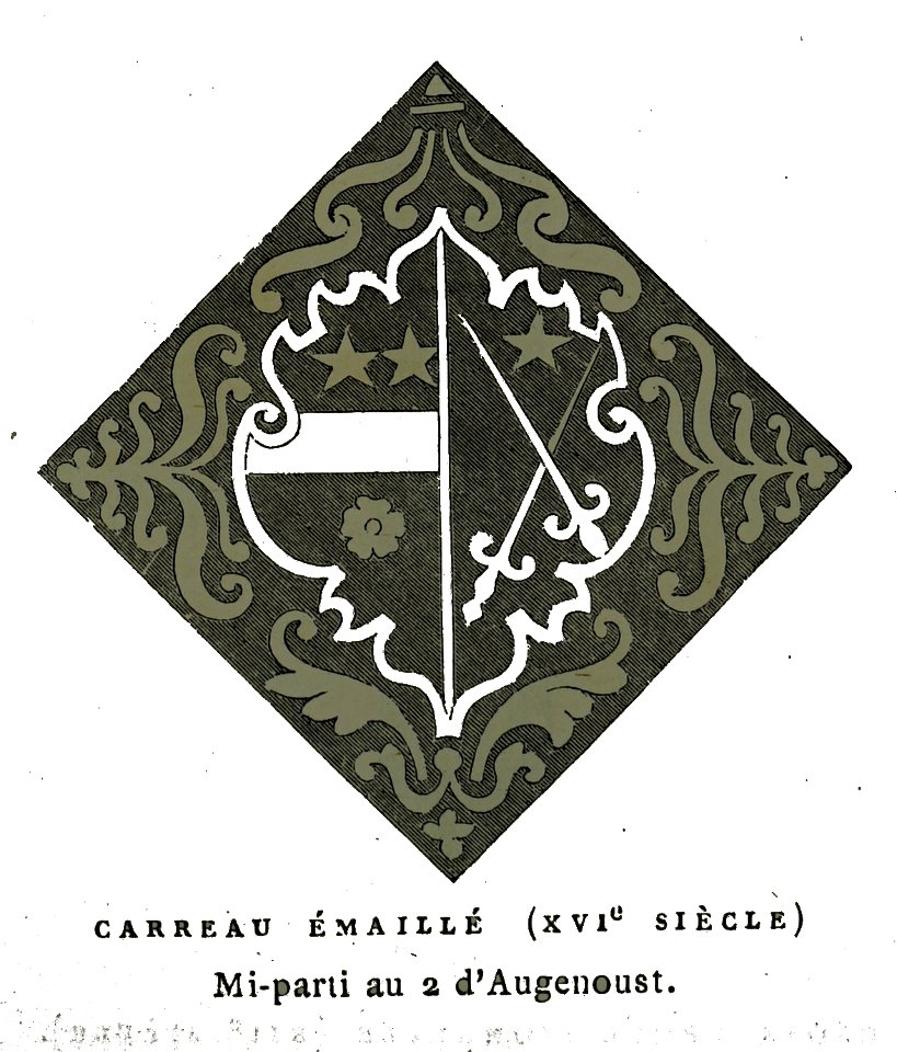 Noes carreau émaillé Stat monu Aube 00677
