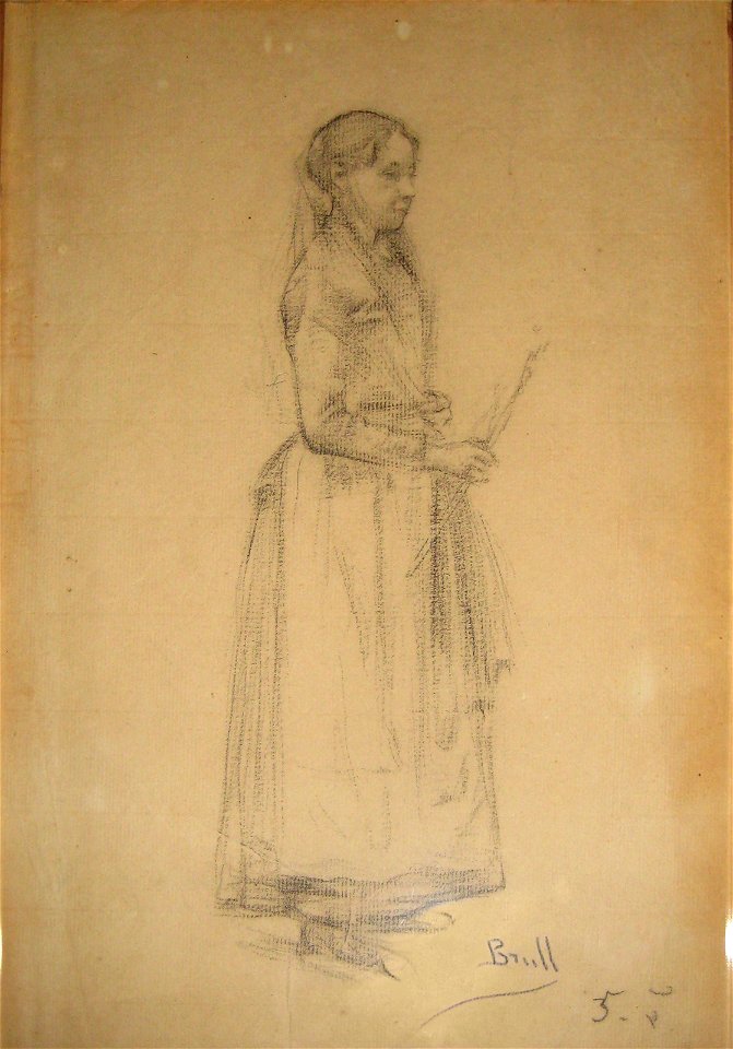 Noia amb vel - Joan Brull i Vinyoles (1863-1912)