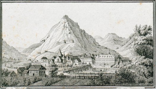 Markt Tüffer — Laško - J.F.Kaiser Lithografirte Ansichten der Steiermark 1830