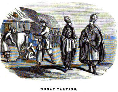 Nogay Tartars. Edmund Spencer. Travels in Circassia, Krim-Tartary &c. 1838. Letter XIII. P.139. Free illustration for personal and commercial use.