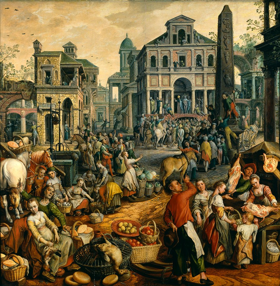 Market Scene with Ecce Homo (Joachim Beuckelaer) - Nationalmuseum - 17272