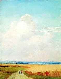 Noon near Moscow. Study (Ivan Shishkin, 1869)