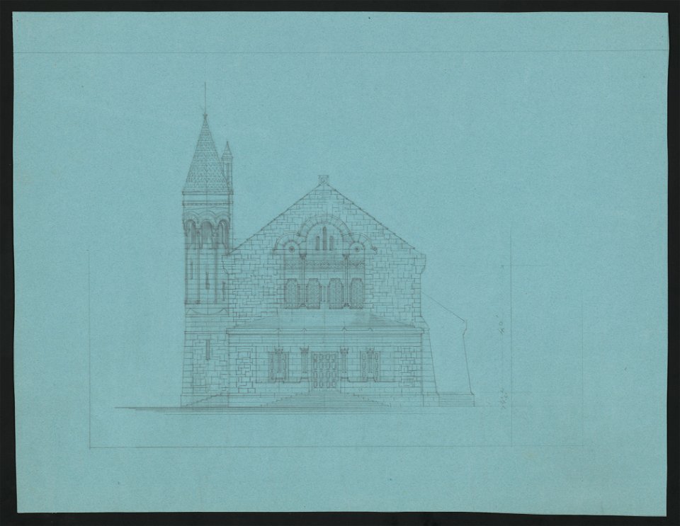 Marquand Chapel, Princeton, New Jersey. First floor plan LCCN2015649868